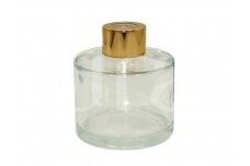 Apaļa pudele ar  zelta korķi mājas smaržām, 50 ml