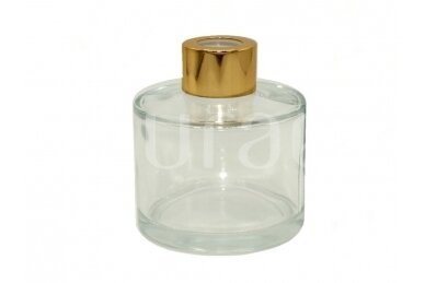 Apaļa pudele ar zelta korķi mājas smaržām, 100 ml 3