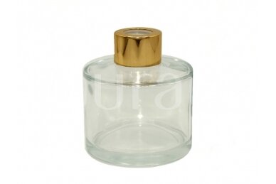 Apaļa pudele ar  zelta korķi mājas smaržām, 50 ml 1