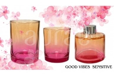 Apaļa pudele mājas smaržām, Good vibes Sensitive ROSE 100 ml 2