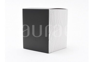 Melna kastīte ar rakstu Aurae glāzei 290 ml